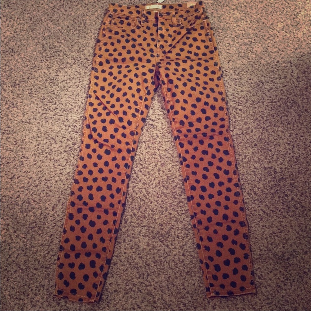 Madewell Animal Print Jeans